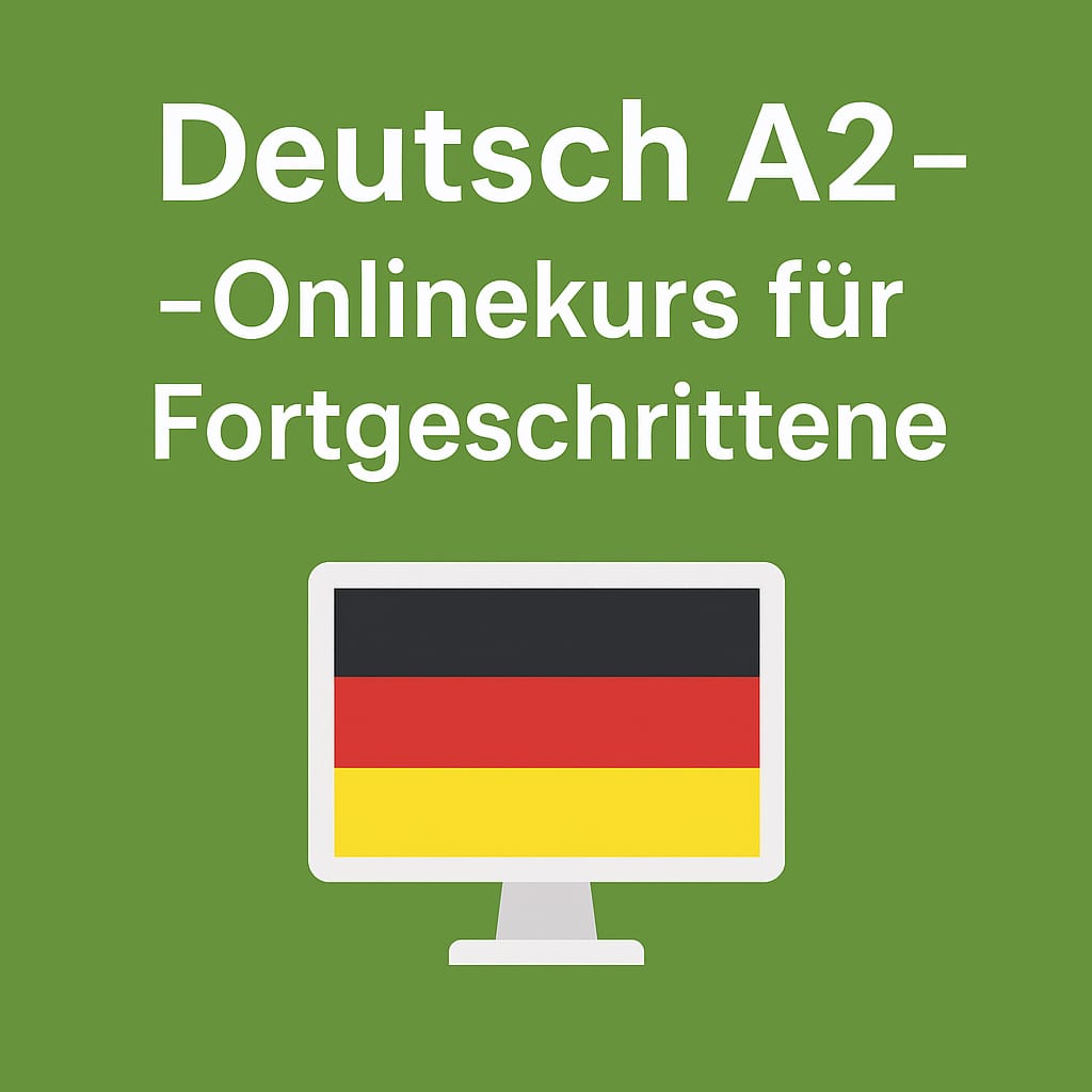 Deutsch A2 – Onlinekurs für Fortgeschrittene